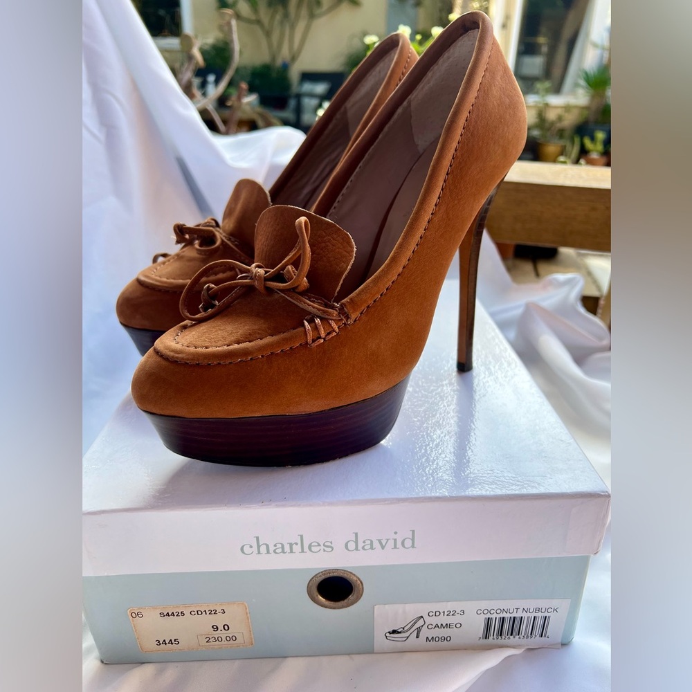 Charles David very high hills shoes. Size 9